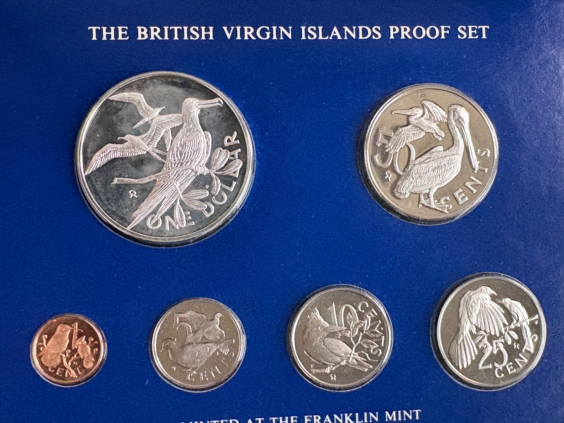 Tutti le monete: Virgin Island Münzsatz 1977 Silber – Nuovo e nell'imballaggio originale da Zürich venduto da mysilvercoin