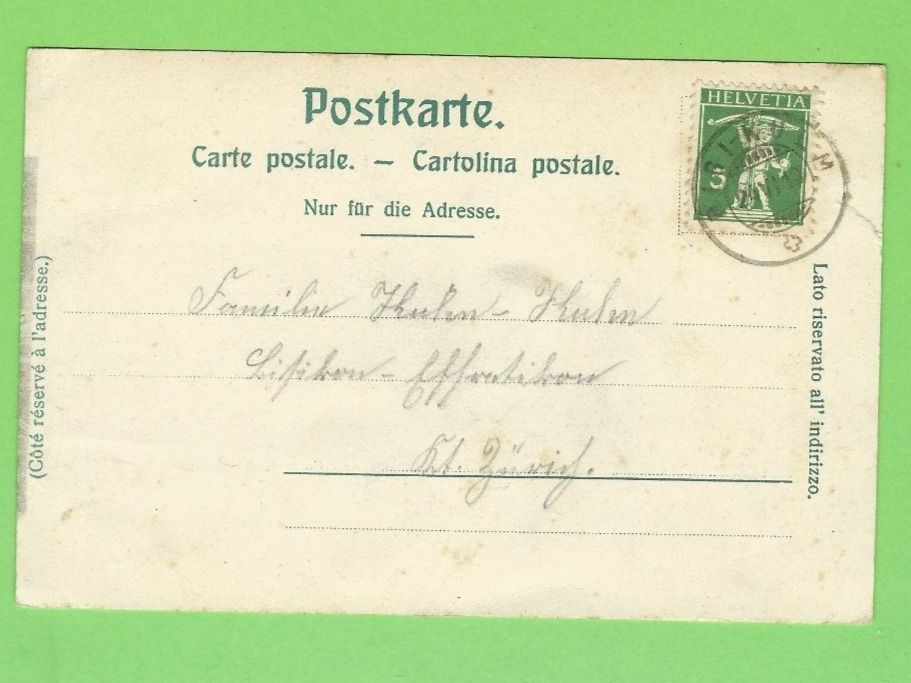 Ansichtskarten: Hotel Rigi-Kulm m.d. Alpen – Gebraucht aus Zürich von t24_de 1