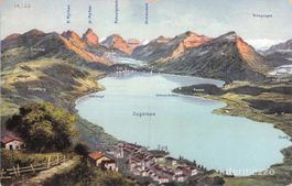 Zug // circa 1910 Zugersee Vogelperspektive