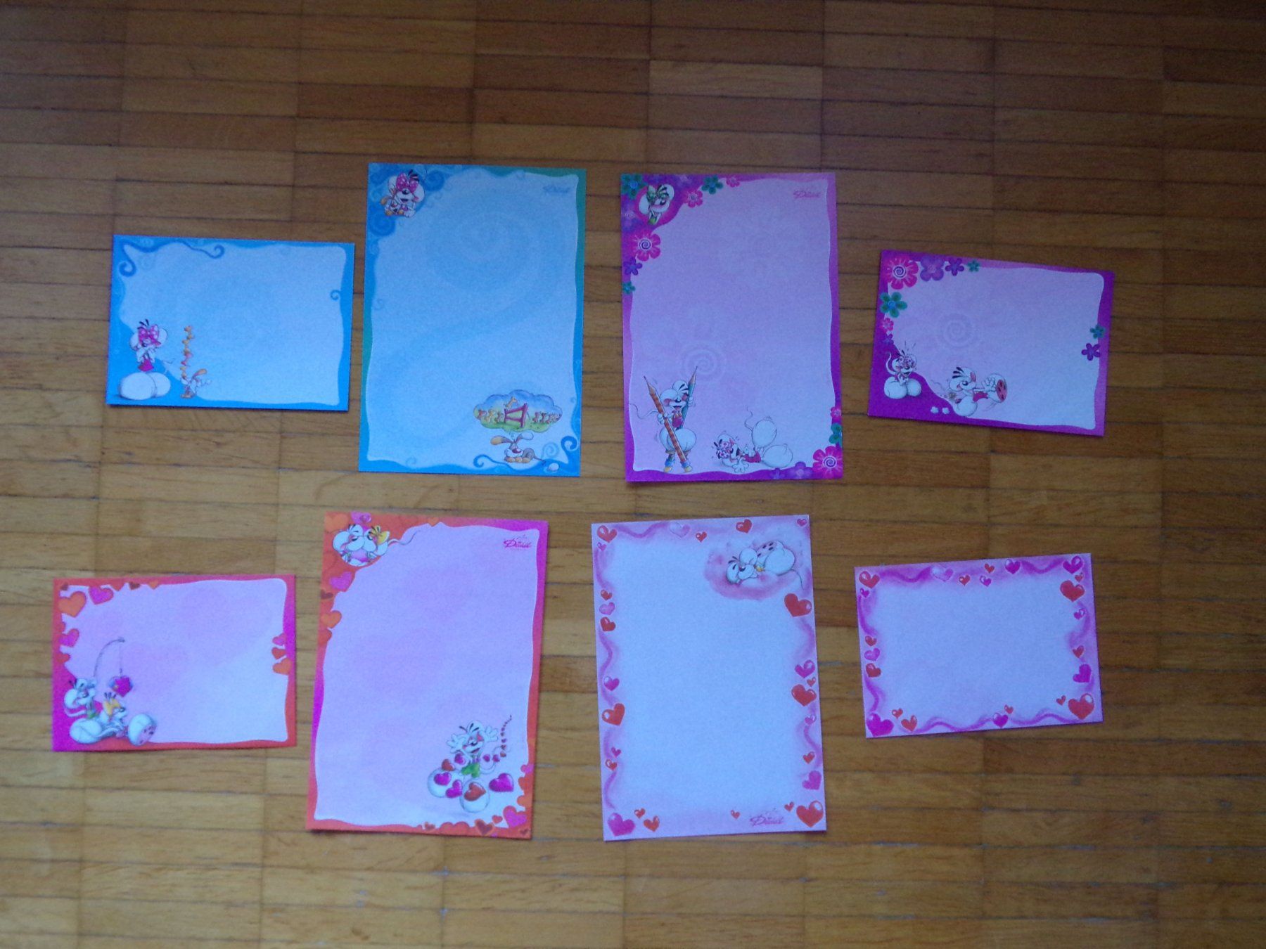 Carta: Diddl Briefpapier  4 Stück   A5  Set A8 – Usato da Winterthur venduto da Jessi_di