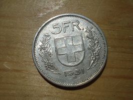 (N2) 5 Franken 1931  13*