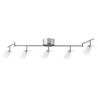 IKEA TIDIG Deckenleuchte mit 5 Spots, vernickelt