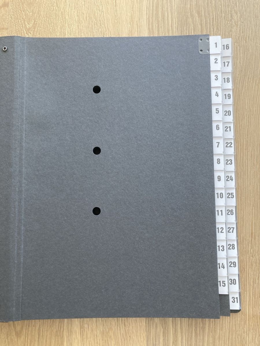 Biella Raccoglitori: NEU Pultmappe 1-31 Biella schwarz – Nuovo e nell'imballaggio originale da Frenkendorf venduto da silasho 1