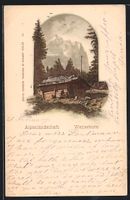 AK Wetterhorn, Alpenlandschaft, 1899