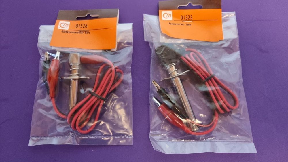 RC Kits de montage: Kerzenstecker kurz & lang im Set.  ,   LAGERLIQUIDATION ! – Neuf avec emballage d'origine à Hagenbuch ZH par cougar1