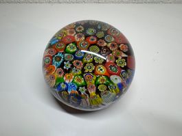 Briefbeschwerer aus Muranoglas, Millefiori Murrinen 70/80er