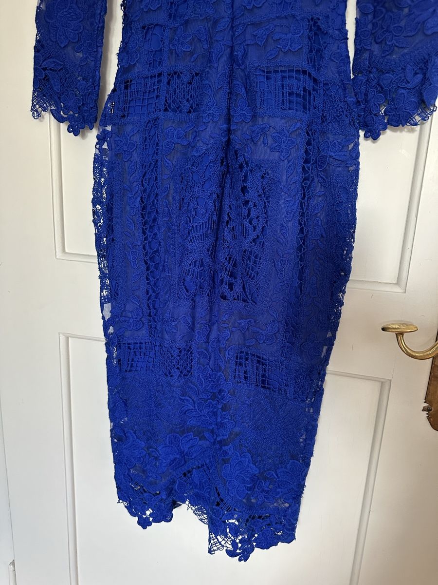 Ermanno Scervino Vestiti: Ermanno Scervino Spitzenkleid blau Groesse 40 – Usato da Zollikon venduto da _M65_ 5