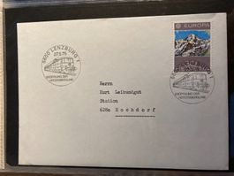 Schweiz 1975 Sonderstempel Lenzburg Eröffnung Heitersberg