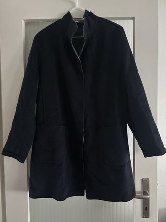 Bauer Damen Umkehr Mantel Grösse 48 Schurwolle und Kaschmir
