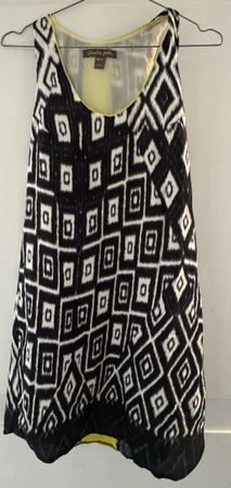 Charlie Jade Black White Print dress Size XS/TP 54