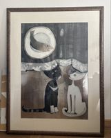 Kunstdruck Rosina Wachtmeister „Cenatta per due gatti“