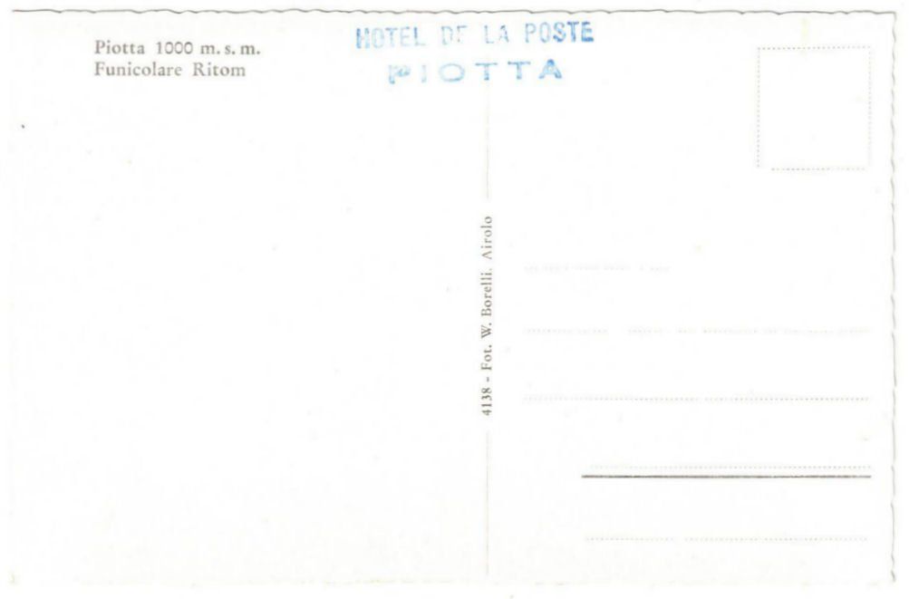 Cartoline postali: Piotta - Standseilbahn Ritom – Usato da Binningen venduto da Mountainrider 1