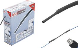 Schrumpfschlauch-Box, Schwarz, Ø 3 mm, 8 meter