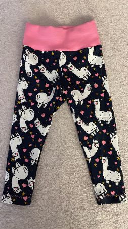 Lama Leggings mit Bündchen Gr. 80 Neu