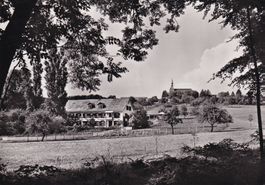 St. Chrischona Blick auf Kirche und Schwesternhaus 1953
