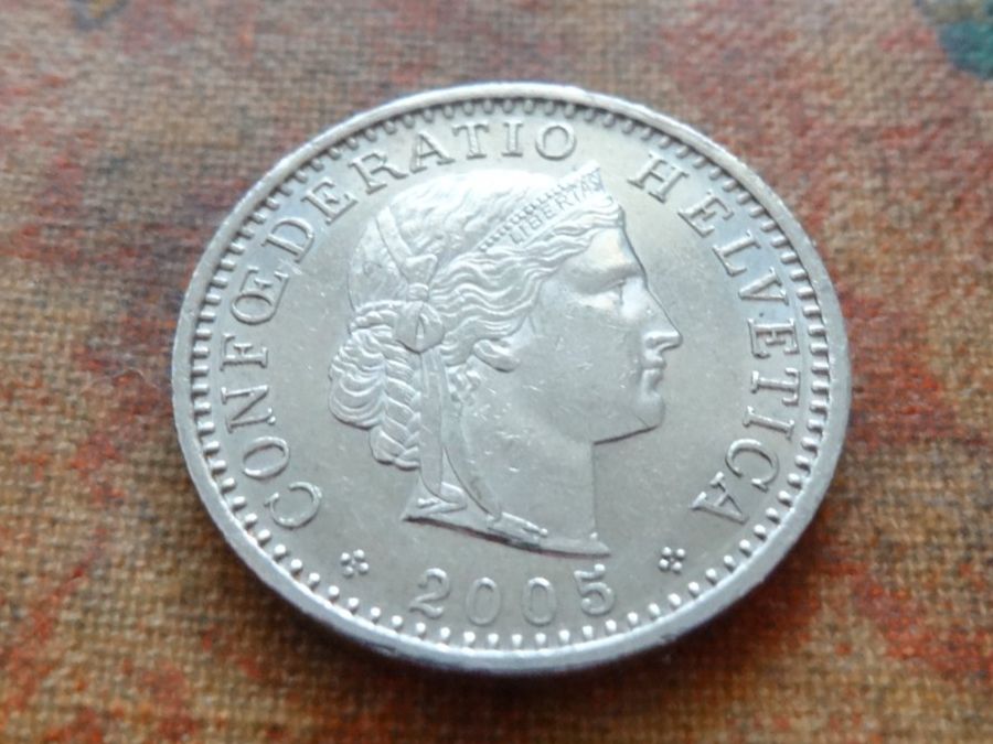 Alle Münzen: 20 Rp. 2005 – Gebraucht aus Romanel-sur-Lausanne von Swift13