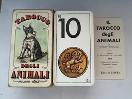Jeu deTarot de collection ultra rare.IlTarocco gegli Animali