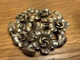 Alte Brosche. Rosenbrosche Vintage Tschechoslowakei