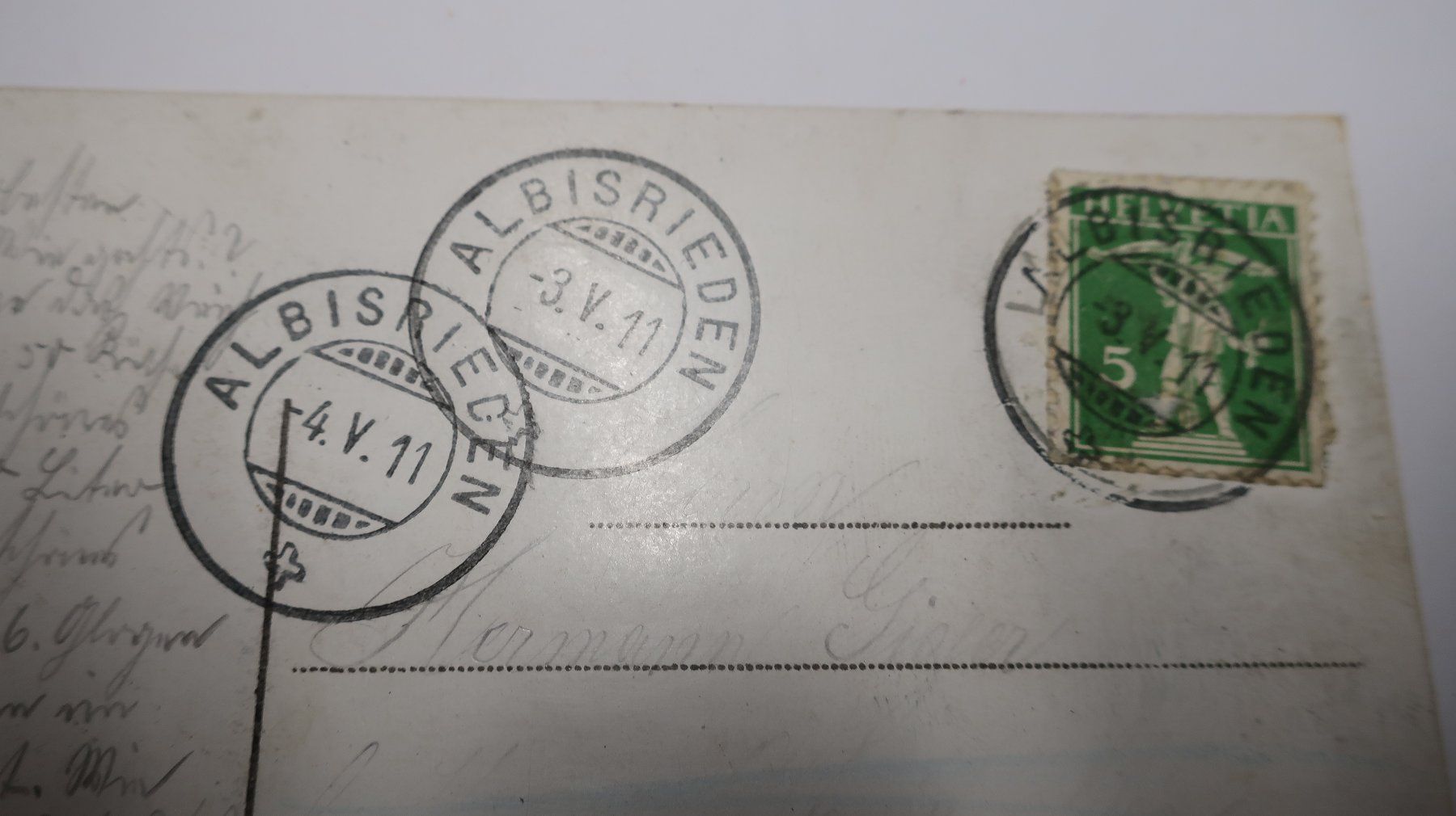 Cartoline postali: Schaffhausen mit Unot 1911 – Usato da Cormoret venduto da Pascalll2001 6