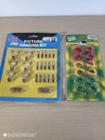 Bilder-Aufhängeset und farbige Haken, neu in OVP, 2 Set