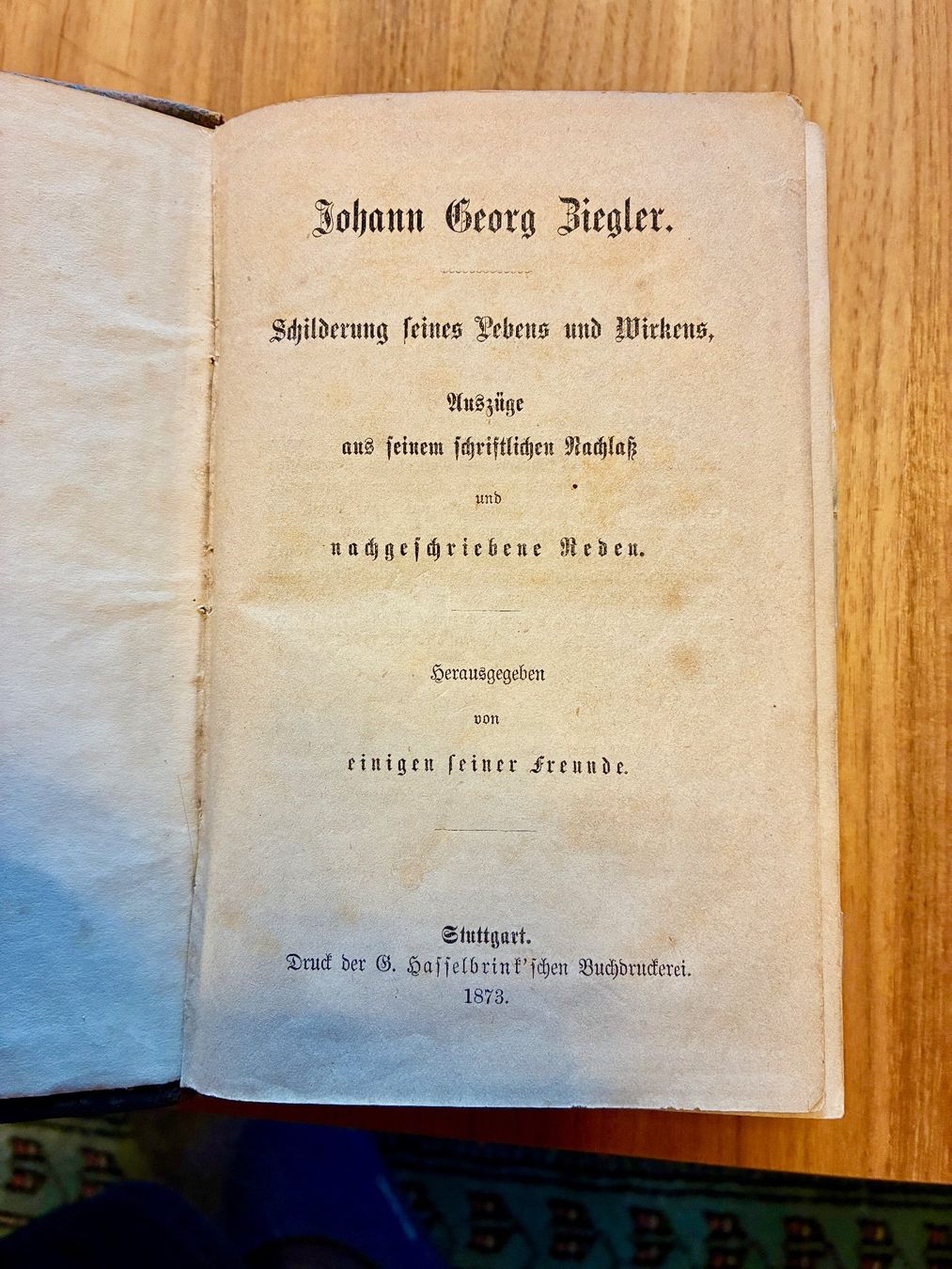 Libri: Antikes Buch 1873 – Usato da Dättlikon venduto da johnybestsale 1
