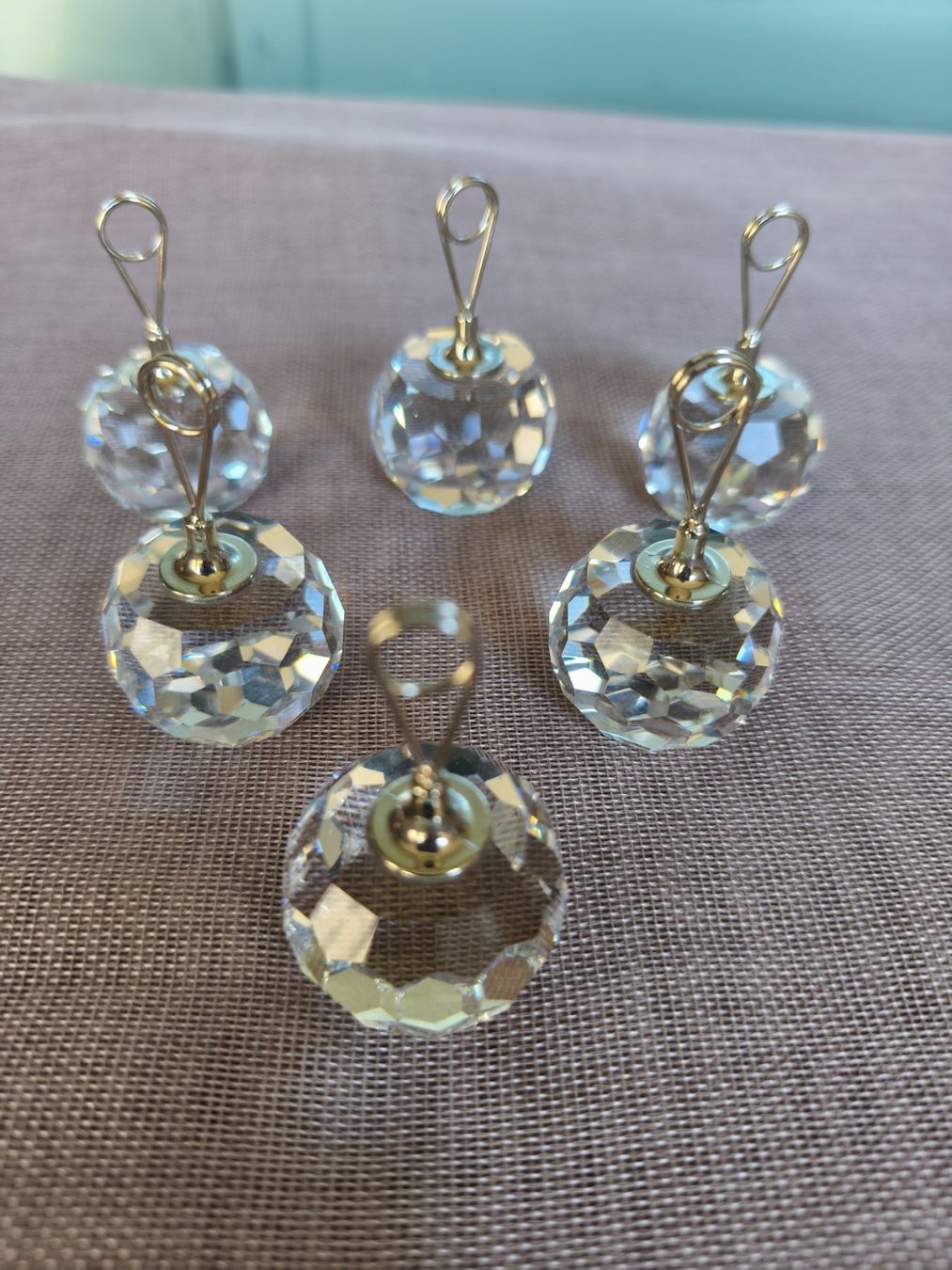 Toutes les décorations: 6 karten Halter Glas geschliffen – D'occasion à Zürich par Jul69 1
