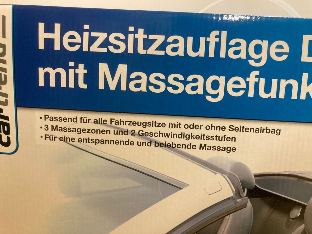 Cartrend Auto Heizsitzauflage Delux mit Massagefunktion