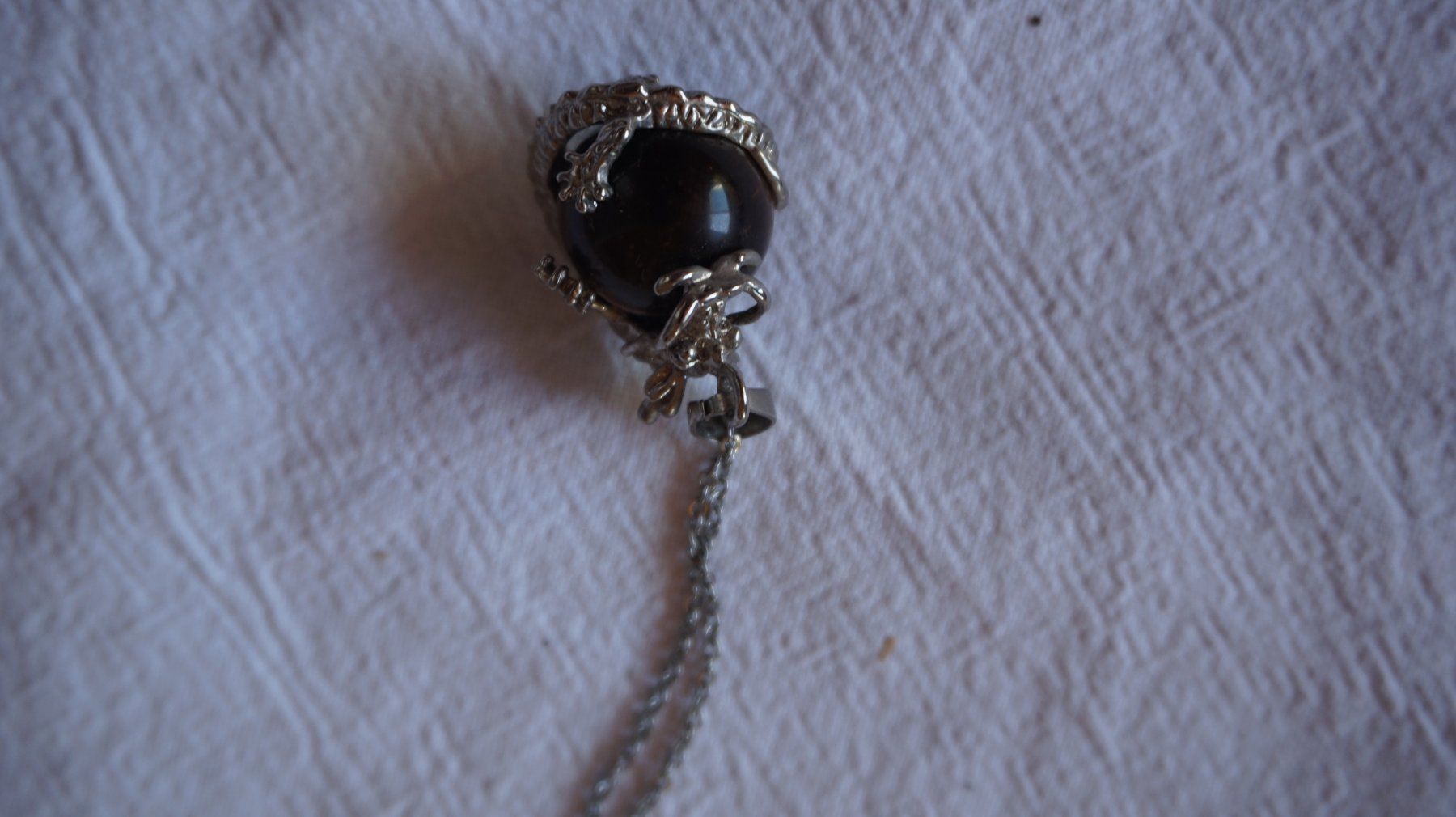 Catenine: Collier oeil de tigre et drgaon en argent – Usato da Clarens venduto da dia_sw29 1