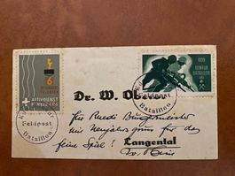 Schweizer Feldpost  1939 Minieur Bataillon gebraucht