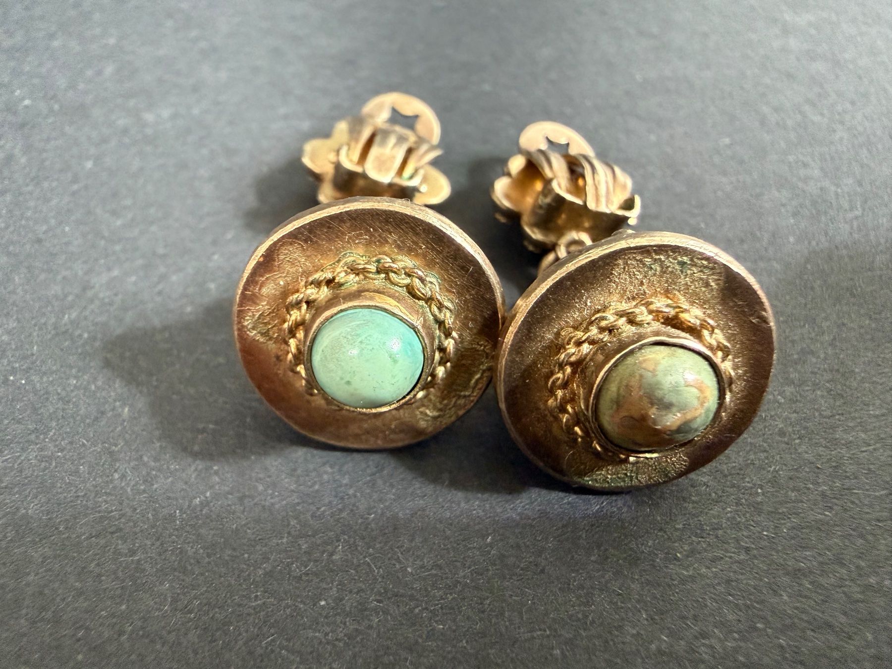 Boucles d'oreille: Vintage Ohrclips mit Türkis – D'occasion à Spiegel b. Bern par Rogger72 3