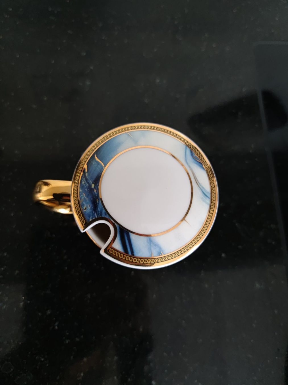 Tassen: Tasse Teetasse Gold Blau – Gebraucht aus Bern von Maronn 2