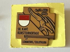 1 Pin Kantonale Kunstturnertage Lommiswil Solothurn 1996
