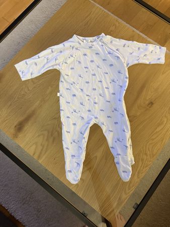 Sanetta Baby Schlafanzug Organic Grösse 62 hellblau
