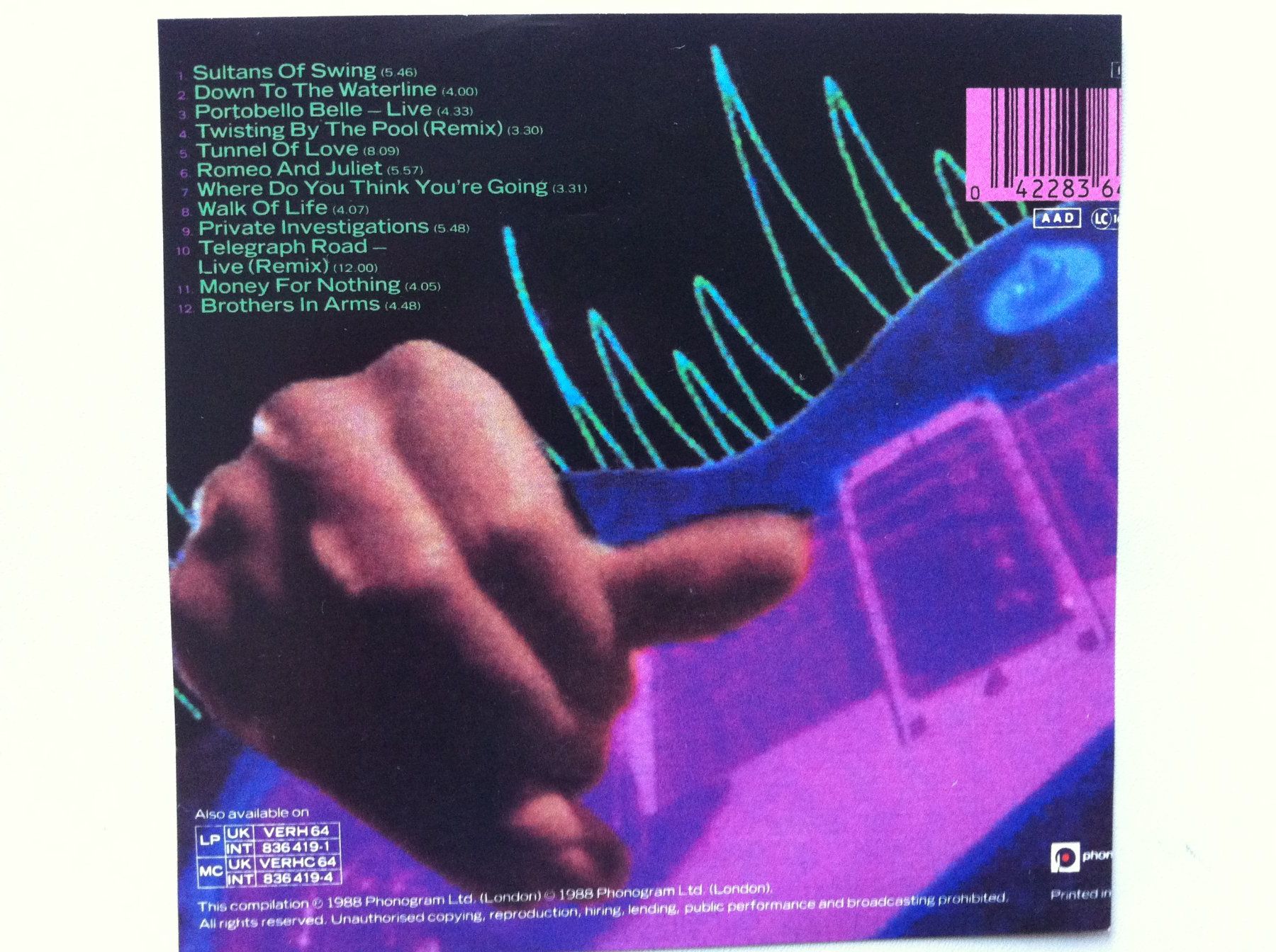CD: CD Dire Straits "money for nothing" 1988 – Usato da Brunnen venduto da Artemis53 1