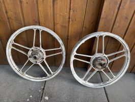 Puch Maxi Gussfelgen Radsatz Weiss