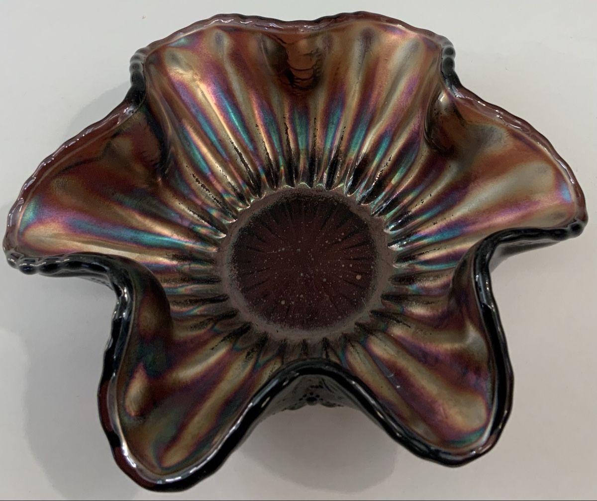 Piatti di portata: Coupe en verre irisé – Usato da rolle venduto da Tontonjulot 1