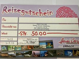 Heini Car Reisegutschein