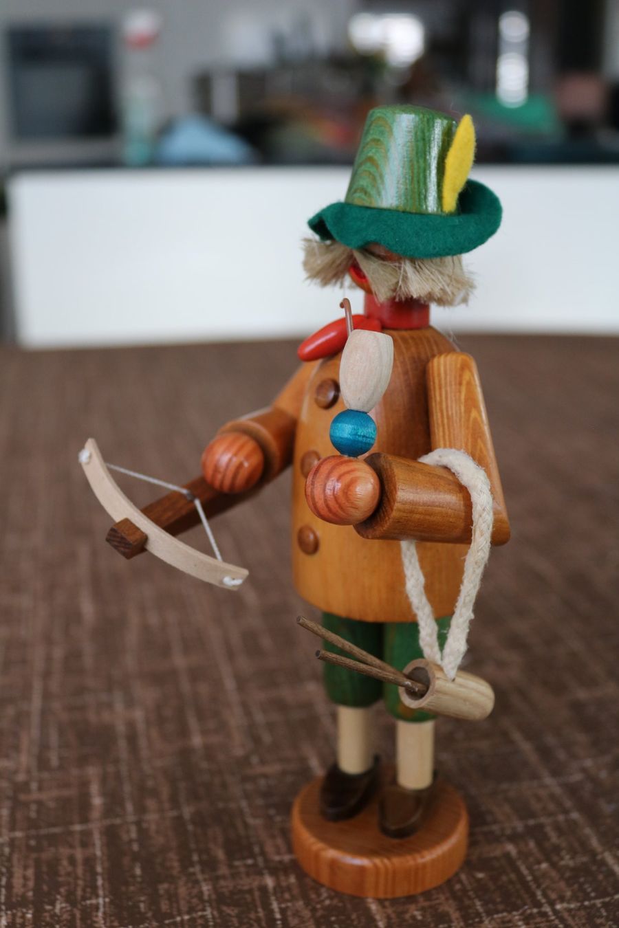 Statuette: Räuchermännchen "Wilhelm Tell" Original Erzgebirge – Nuovo e nell'imballaggio originale da Frick venduto da Beni58 2