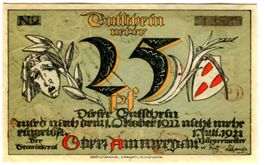 Notgeld "25 Pfennig. Oberammergau 1921"