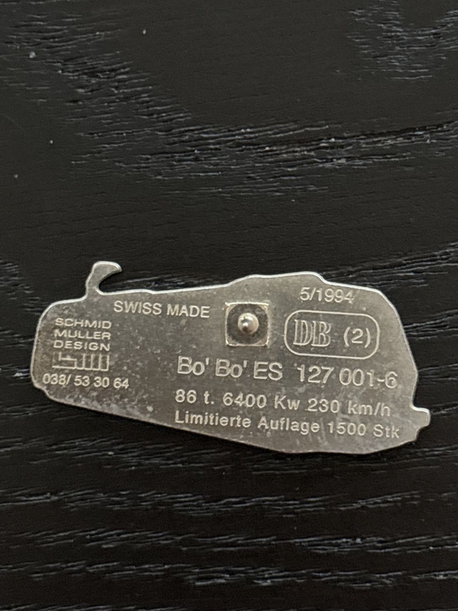 SBB/CFF/FFS Plaketten & Abzeichen: Bo Bo ES Schmid Müller 1500 Stück – Gebraucht aus Uetendorf von hoisle 1