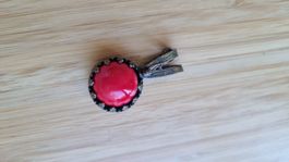 Roter Vintage Anhänger Modeschmuck für Damen, neuwertig!