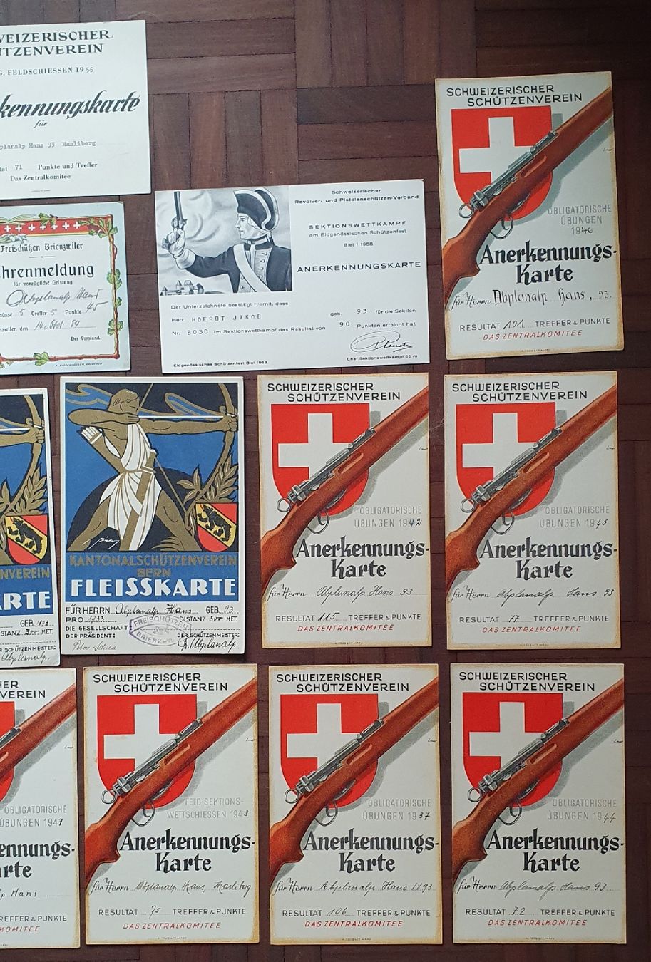 Dokumente: Lot von 32 Ehrenmeldungen – Gebraucht aus Kreuzlingen von Rschweiz1 4