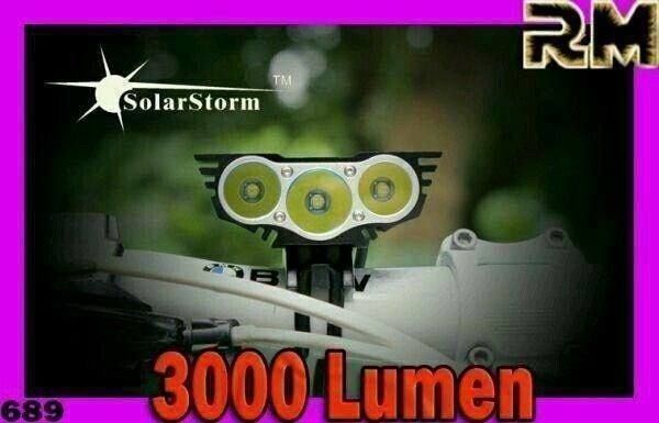 Ersatzteile: SolarStorm X3 3xCree XM-L4-Modes 3000 LM – Neu und originalverpackt aus Unterägeri von RmOnline 1