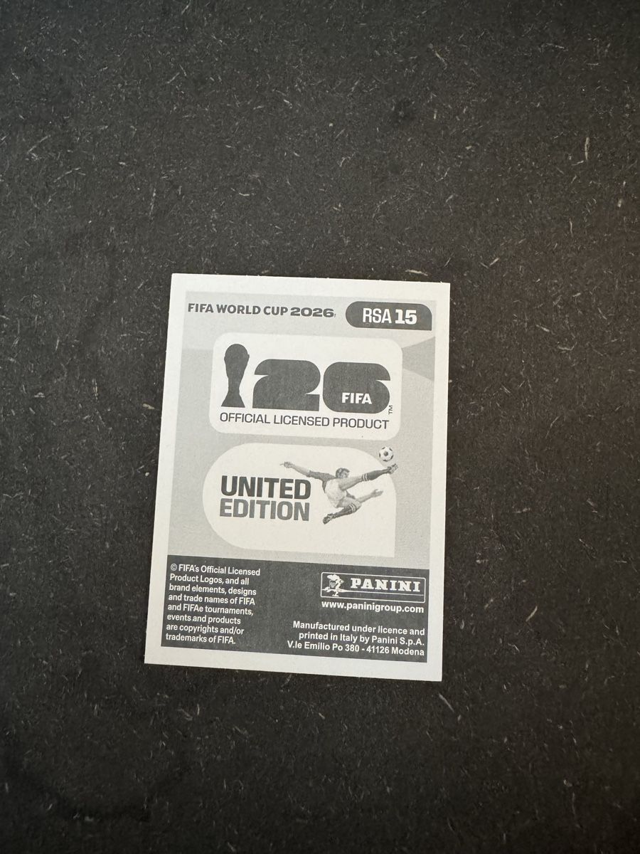 Panini Sammelbilder & Trading cards: Panini WM 2026 Sticker RSA 15 – Neu (gemäss Beschreibung) aus Zwingen von mpr_7ykk 1