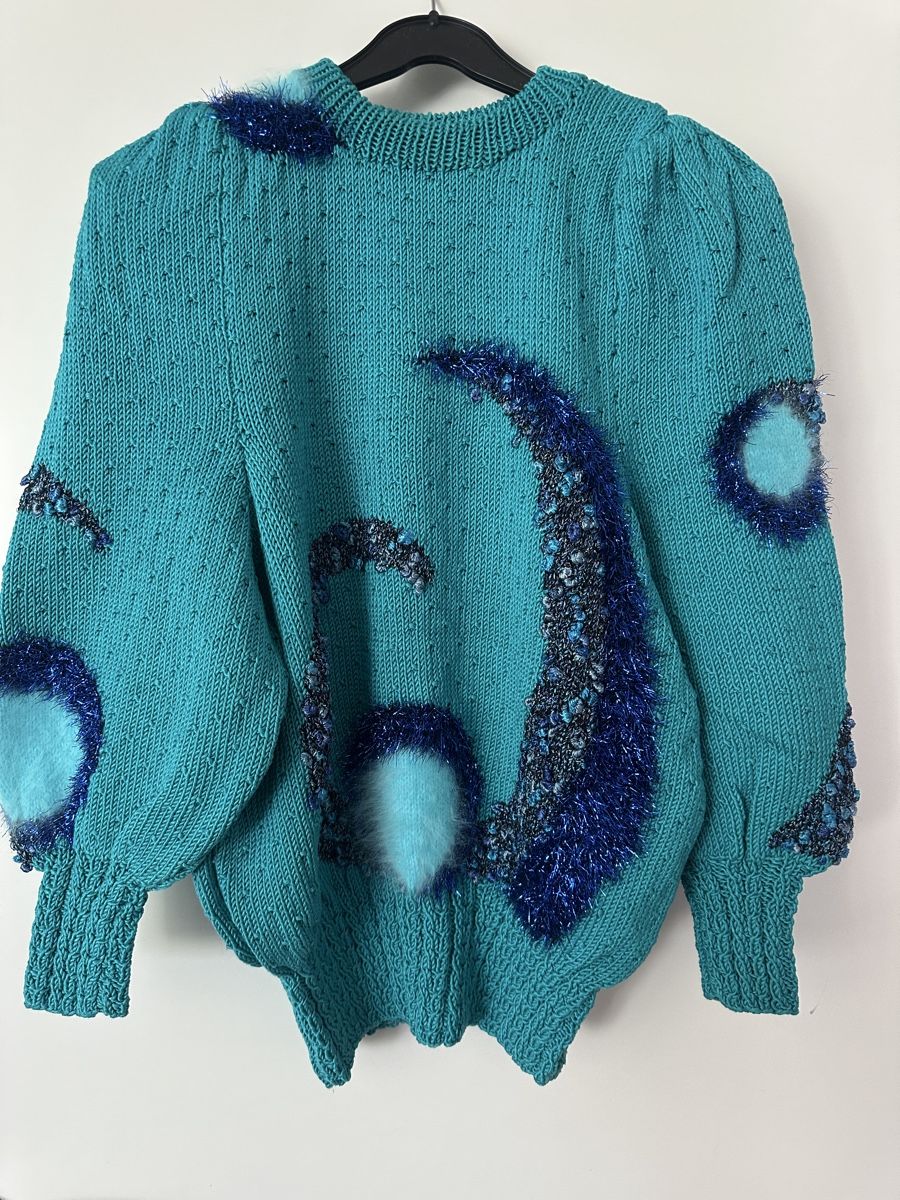 Pullover & Sweatshirts: Damen Pullover türkis selber gestricken – Neu (gemäss Beschreibung) aus St. Gallen von maivilisa