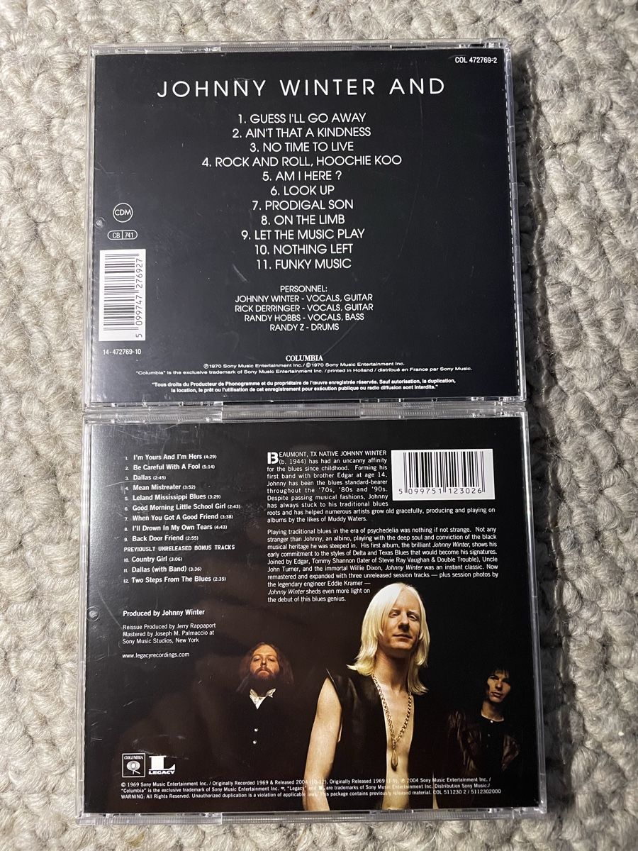 CDs: 2x Johnny Winter – D'occasion à Reinach AG par trigger7811 2