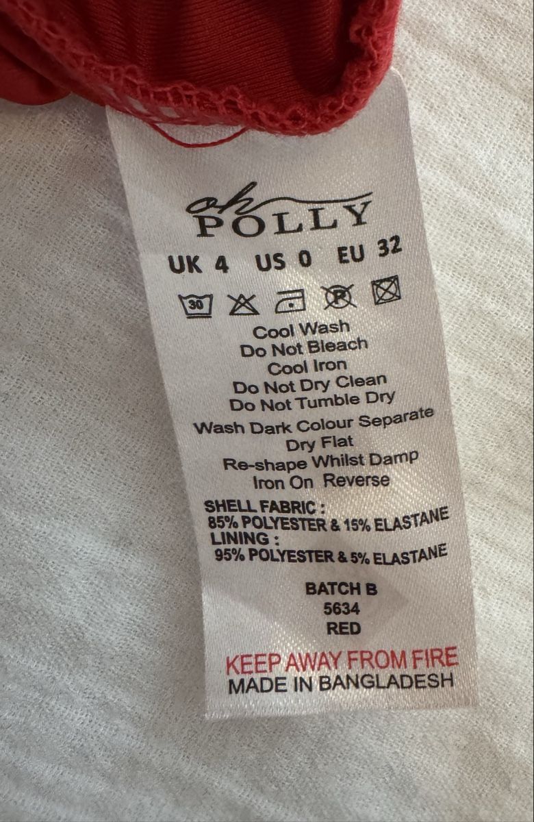 Oh Polly Kleider: Kleid OhPolly rot Gr. 32 – Neu (gemäss Beschreibung) aus Aarau von beckywhite 4
