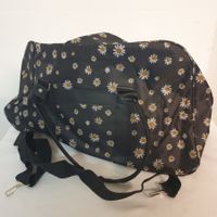 Trolleytasche / Reisetasche schwarz mit Blumenmuster neu