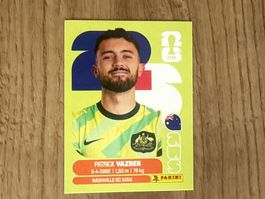 Panini FIFA World Cup 2026 Sticker Patrick Vazbek AUS 16