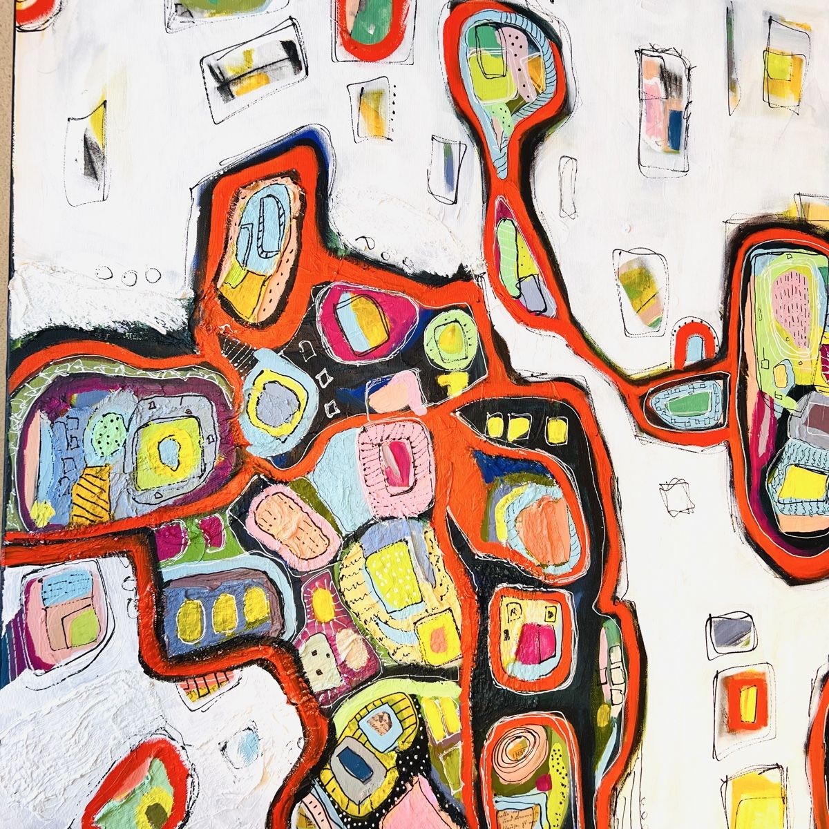 Dipinti: Abstraktes Acrylbild, Unikat, 120x100cm – Nuovo e nell'imballaggio originale da Kreuzlingen venduto da eszanza 2